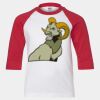 Youth Three Quarter Sleeve Baseball T-Shirt Thumbnail