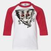 Youth Three Quarter Sleeve Baseball T-Shirt Thumbnail