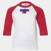 Youth Three Quarter Sleeve Baseball T-Shirt Thumbnail