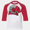Youth Three Quarter Sleeve Baseball T-Shirt Thumbnail