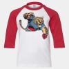 Youth Three Quarter Sleeve Baseball T-Shirt Thumbnail