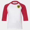 Youth Three Quarter Sleeve Baseball T-Shirt Thumbnail