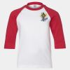 Youth Three Quarter Sleeve Baseball T-Shirt Thumbnail