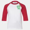 Youth Three Quarter Sleeve Baseball T-Shirt Thumbnail