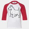 Youth Three Quarter Sleeve Baseball T-Shirt Thumbnail