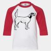 Youth Three Quarter Sleeve Baseball T-Shirt Thumbnail