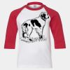 Youth Three Quarter Sleeve Baseball T-Shirt Thumbnail