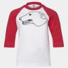 Youth Three Quarter Sleeve Baseball T-Shirt Thumbnail
