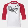 Youth Three Quarter Sleeve Baseball T-Shirt Thumbnail