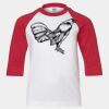 Youth Three Quarter Sleeve Baseball T-Shirt Thumbnail