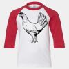 Youth Three Quarter Sleeve Baseball T-Shirt Thumbnail