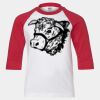 Youth Three Quarter Sleeve Baseball T-Shirt Thumbnail