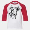 Youth Three Quarter Sleeve Baseball T-Shirt Thumbnail