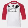 Youth Three Quarter Sleeve Baseball T-Shirt Thumbnail