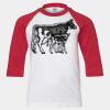 Youth Three Quarter Sleeve Baseball T-Shirt Thumbnail