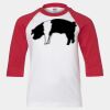 Youth Three Quarter Sleeve Baseball T-Shirt Thumbnail