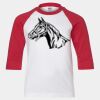 Youth Three Quarter Sleeve Baseball T-Shirt Thumbnail
