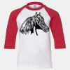 Youth Three Quarter Sleeve Baseball T-Shirt Thumbnail