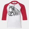 Youth Three Quarter Sleeve Baseball T-Shirt Thumbnail