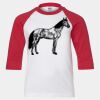 Youth Three Quarter Sleeve Baseball T-Shirt Thumbnail