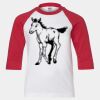 Youth Three Quarter Sleeve Baseball T-Shirt Thumbnail