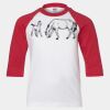Youth Three Quarter Sleeve Baseball T-Shirt Thumbnail