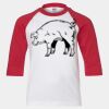 Youth Three Quarter Sleeve Baseball T-Shirt Thumbnail