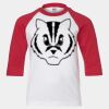Youth Three Quarter Sleeve Baseball T-Shirt Thumbnail
