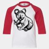 Youth Three Quarter Sleeve Baseball T-Shirt Thumbnail