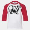Youth Three Quarter Sleeve Baseball T-Shirt Thumbnail