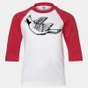Youth Three Quarter Sleeve Baseball T-Shirt Thumbnail