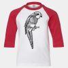 Youth Three Quarter Sleeve Baseball T-Shirt Thumbnail