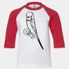 Youth Three Quarter Sleeve Baseball T-Shirt Thumbnail