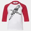 Youth Three Quarter Sleeve Baseball T-Shirt Thumbnail