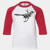 Youth Three Quarter Sleeve Baseball T-Shirt Thumbnail
