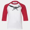 Youth Three Quarter Sleeve Baseball T-Shirt Thumbnail