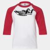 Youth Three Quarter Sleeve Baseball T-Shirt Thumbnail