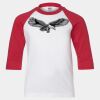 Youth Three Quarter Sleeve Baseball T-Shirt Thumbnail