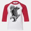 Youth Three Quarter Sleeve Baseball T-Shirt Thumbnail