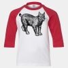 Youth Three Quarter Sleeve Baseball T-Shirt Thumbnail