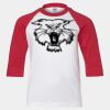 Youth Three Quarter Sleeve Baseball T-Shirt Thumbnail