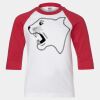Youth Three Quarter Sleeve Baseball T-Shirt Thumbnail