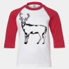 Youth Three Quarter Sleeve Baseball T-Shirt Thumbnail