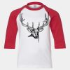 Youth Three Quarter Sleeve Baseball T-Shirt Thumbnail
