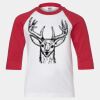 Youth Three Quarter Sleeve Baseball T-Shirt Thumbnail
