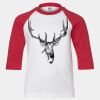 Youth Three Quarter Sleeve Baseball T-Shirt Thumbnail