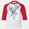Youth Three Quarter Sleeve Baseball T-Shirt Thumbnail