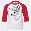 Youth Three Quarter Sleeve Baseball T-Shirt Thumbnail