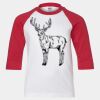 Youth Three Quarter Sleeve Baseball T-Shirt Thumbnail