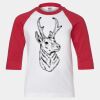 Youth Three Quarter Sleeve Baseball T-Shirt Thumbnail